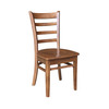 International Concepts Round Pedestal Table, 30 in W X 30 in L X 29.1 in H, Wood, Distressed Oak K42-30RT-C617-2